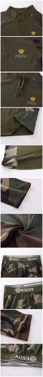 2022 Hot Sale Custom Autumn Winter Outdoor Mens Long Military Sports Black Fleece Thermal Underwear