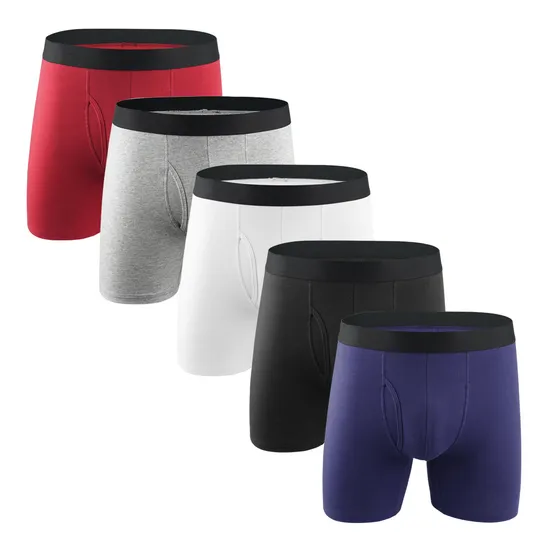 Mens Boxer Briefs Cotton Underwear