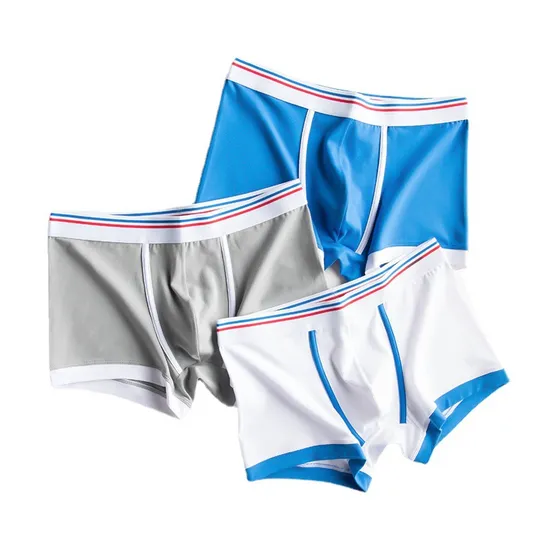Comfortable Soft Underwear Mens Solid Shorts Boxer