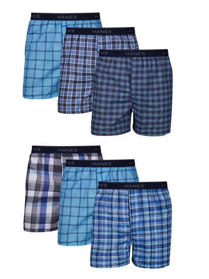 Mens Tagless Boxer with Exposed Waistband Multi