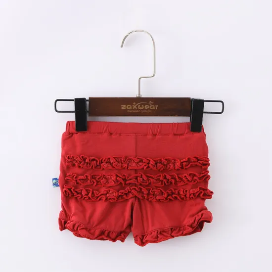 Kids Shorts Breathable Comfort Knitted Girls Underwear with Lace 
