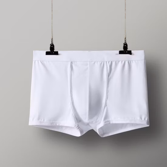 Mens Black White Blue Red Gray Blank Elastic Boxers for Men