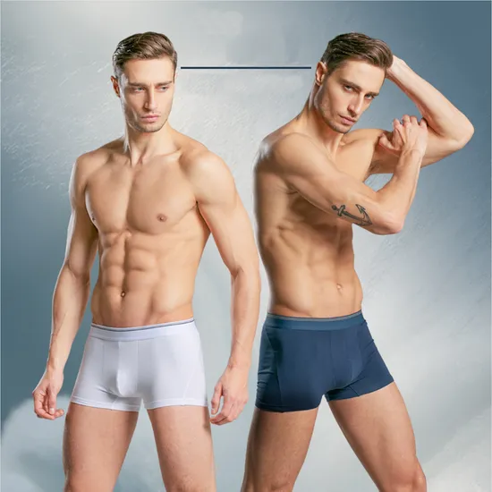 Factory Customized Seamless Comfortable Mens Boxer Underwear 100% Cotton Soild Color Men′s Briefs & Boxers 