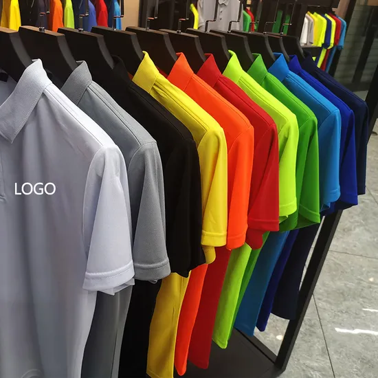 160g 100% Polyester Quick Dry Plain Custom Sublimation Slim Fit Mens Tshirt Polo Blank Embroidery Printing Customized Boss Dry Fit Golf Polo T Shirt for Men