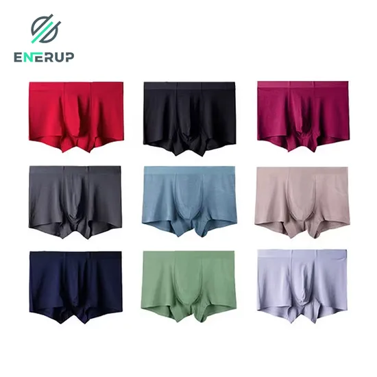 Enerup Breathable Mens Panties Underwear Boxer Shorts Briefs 