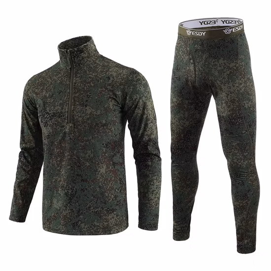 Custom Autumn Winter Mens Long Johns Military Style Sports Outdoor Thermal Underwear